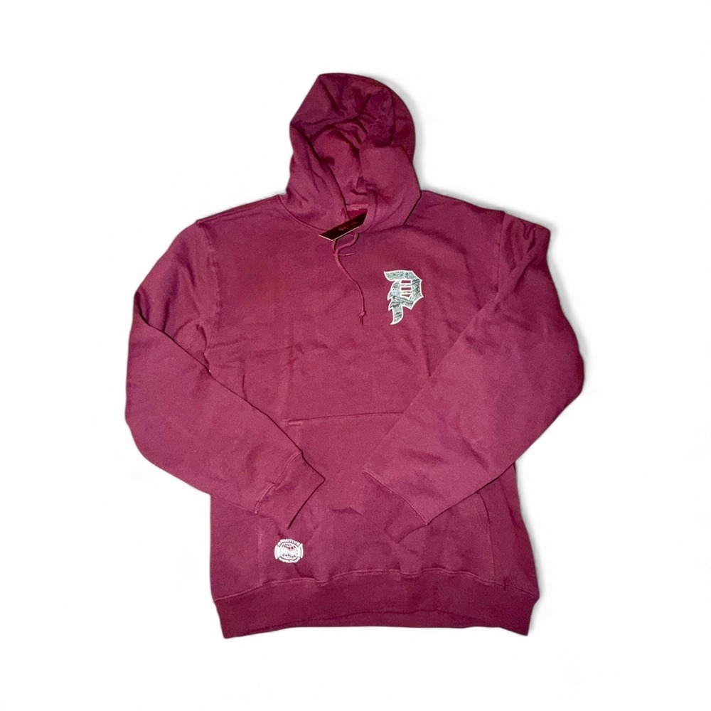 Primitive‎ Skateboarding Dirty P Graphic Hoodie Burgundy Mens, Size L, NWT